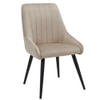 NICO Leather Accent Chair in Beige Colour