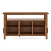 Rhodes 3 Door Solid Wood Sideboard in Amber Walnut Finish