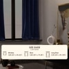 Stoa Paris Velvet Curtains for Window, Premium Dim-Out Curtain for Pack of 1, Date Night - Blue Enigma
