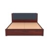 Nahiri Sheesham Wood King Size Bed In Honey Oak Finish With Box Storage
