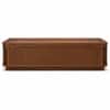 Rothwell Sheesham Wood Diamond Carved Coffee Table in Walnut Finish