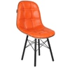 Beautiful Leatherette Dining Chair in Orange Colour