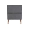 Leston Upholstered Fabric Arm Chair in Grey