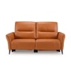 Orchard Three Seater Motorized Leather Recliner in Savana Tan Brown Colour