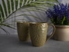 Green Wildflower Handcrafted Ceramic Mug Set
