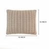 Colette Cloudy Grey Cotton Cushion Cover 16X16  Inches