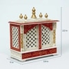 D'Dass White Sheesham Wood and Mdf Temple For Pooja In Home and Office
