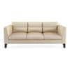 Lewis 3 Seater Fabric Sofa in Pearl Colour