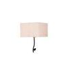 Elin White Cotton Shade Floor Lamp