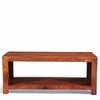 Kassel Sheesham Wood Contemporary Rectangle Coffee Table In Honey Oak Finish