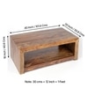 Kassel Sheesham Wood Coffee Table In Teak Finish