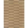 Jaipur Rugs Striped Wool 6x9 Feet Amber Gold And Cocoa Brown Dhurrie Carpet