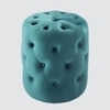 Amanda Pouffe in Peacock Teal Colour