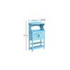 Deshad Solid Wood Bookshelf In Blue Finish