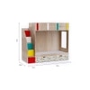 Pinwheels Bunk Bed with Storage in Oak Colour BKBB047