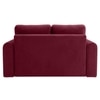 Alfon 2 Seater Velvet Pull Out Sofa Cum Bed with Storage In Maroon