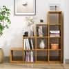 Hexa Engineered Wood Bookshelf Multipurpose Storage Rack in Giant Wood Colour