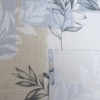 White And Blue Floral Cotton 400 Tc  Flat  Super King Size Bedsheet With 2 Pillow Covers