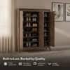 Webster 32 Pair Shoe Rack in Walnut Finish