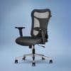 Vertex Mid Back Mesh Office Chair with Headrest in Black Colour