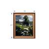 Artistry Green Brown Lake Realism Framed Canvas Wall Canvas Wall Prints Set of 1 Multicolor Matte