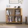 Hexa Engineered Wood Bookshelf Multipurpose Storage Rack in Giant Wood Colour