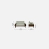 Christian 2 Seater Sofa In Beige Colour