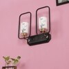 Eliante Modern Wall Lights Mild Steel, Glass & Glass Material Brown, Gold & White Finish