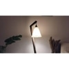 Zed Beige Jute Floor Lamp with Beige Jute Base