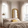 The Artment Mustard Ripple Edge Unbreakable Floor Mirror For Home (160 X 60 CM)