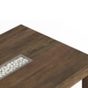 Brighton XL 6 Seater Dining Table In Danish Walnut Finish