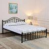 Morris Metal Queen Size Non Storage Bed In Black Finish