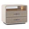 Valeria Upholstered Hydraulic Storage King Bed with 1 Bedside Table
