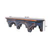 Multishade Colour Solid Wood Handcarved NeelShikhara Floating Wall Shelf with distres finish by DisooFashions