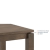 Atlas Solid Wood 6 Seater Dining Table In Danish Walnut Finish