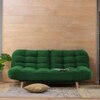 Bonnes 3 Seater Sofa Cum Bed In Baby Green Color