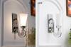 Catalina Brass and Glass Wall Light