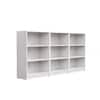 Hexa Engineered Wood Bookshelf Multipurpose Storage Rack in Frosty White Colour