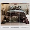 Stoa Paris 300TC UltraSatin King Size Comforter,  Lightweight, Moss, Brown Gold