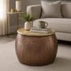 Midnight Metal Coffee Table in Copper Finish