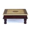 Desert Art Wooden Brass Fitted Bajot 15 x 15 Inch
