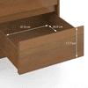 Fujiwara Solid Wood Sideboard in Amber Walnut Finish