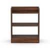 Nohee Engineered Wood Bedside Table in Brown Maple Finish