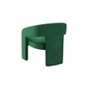 Ashley Velvet Accent Chair in Green Colour