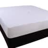 Springtek Waterproof Mattress Protector Premium Cotton Mattress Bed  Cover72x72 in White