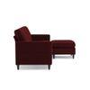 Monznij Sectional Fabric Sofa - Maroon