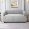 Morgen Boucle Fabric 2 Seater Sofa In Grey