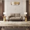 Granada Premium 2 Seater Fabric Sofa in Biscuit Velvet Colour