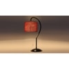 Maroon Jute Curvy table lamp with Iron Base (SP11)