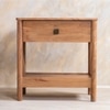 Neo Kyoto Solid Wood Queen Non Storage Bed in Black Colour